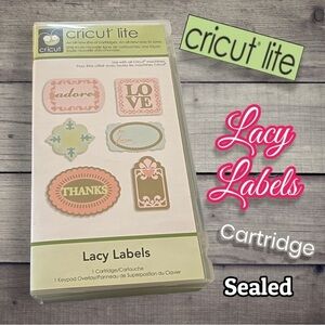 Cricut Lite Sealed Cartridge Lacy Labels Rare